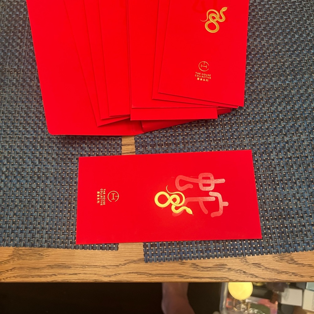 Red Envelopes with Gold Accents